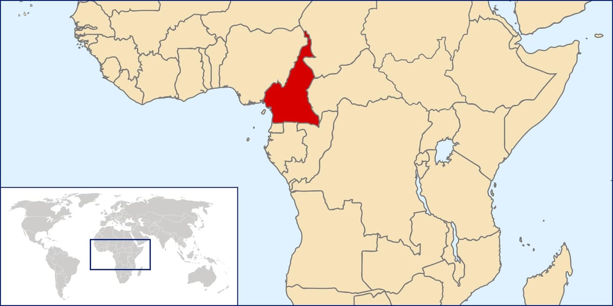 வரைபடம் கமரூன் இடம்